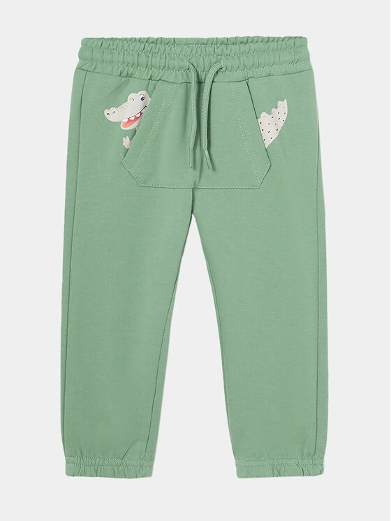 Mayoral Mayoral Pantaloni da tuta 1549 Verde Regular Fit