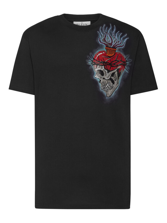 PHILIPP PLEIN PHILIPP PLEIN Tričko 1885 Čierna Regular Fit