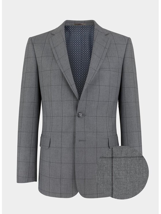 Pako Lorente Pako Lorente Marynarka PPLM9-3G-235 Szary Slim Fit