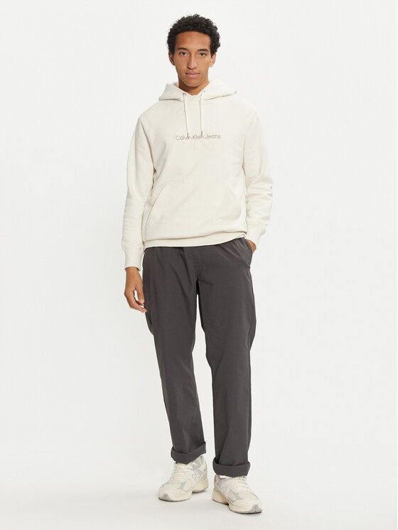 Calvin Klein Jeans Calvin Klein Jeans Μπλούζα Chenille J30J326637 Εκρού Regular Fit