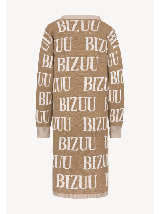 BIZUU BIZUU Kardigan CHIOS Beżowy Standard Fit