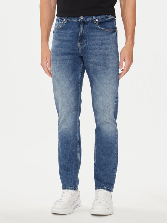 Pánské Jeansy Karl Lagerfeld Jeans, Velikost:36/32, Barva: Modrá, 245D1104