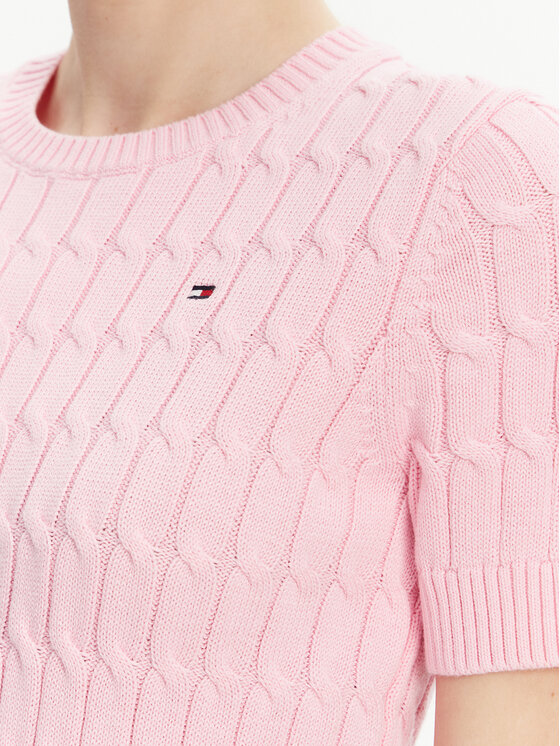Tommy Hilfiger Tommy Hilfiger Sweater WW0WW38744 Rózsaszín Regular Fit