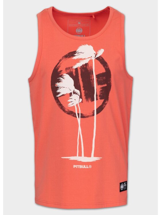 PITBULL PITBULL Tank top PALMS Pomarańczowy Regular Fit