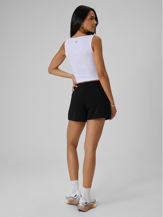 4F 4F Αθλητικό σορτς 4FRSS26TSHOF0891-20S Μαύρο Regular Fit