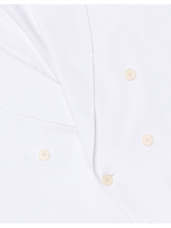 Borgio Borgio Marynarka linarolo_II Biały Slim Fit