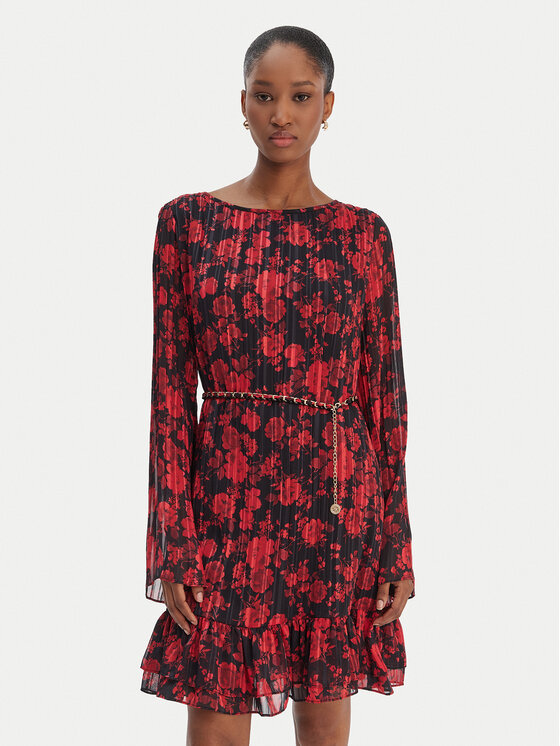 Guess Guess Každodenní šaty W6RK37 WJ712 Červená Regular Fit
