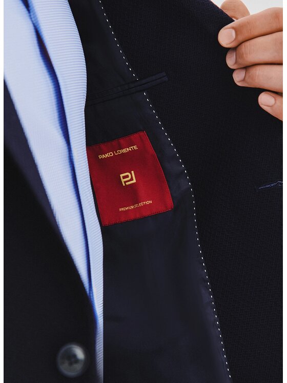Pako Lorente Pako Lorente Marynarka P25WP-3X-007 Granatowy Slim Fit