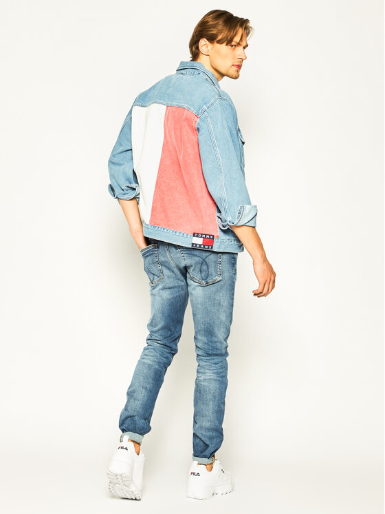 Tommy Jeans Farmer kabat Oversize Trucker Jacket Tmyflg DM0DM08057 Kek Oversize Modivo.hu