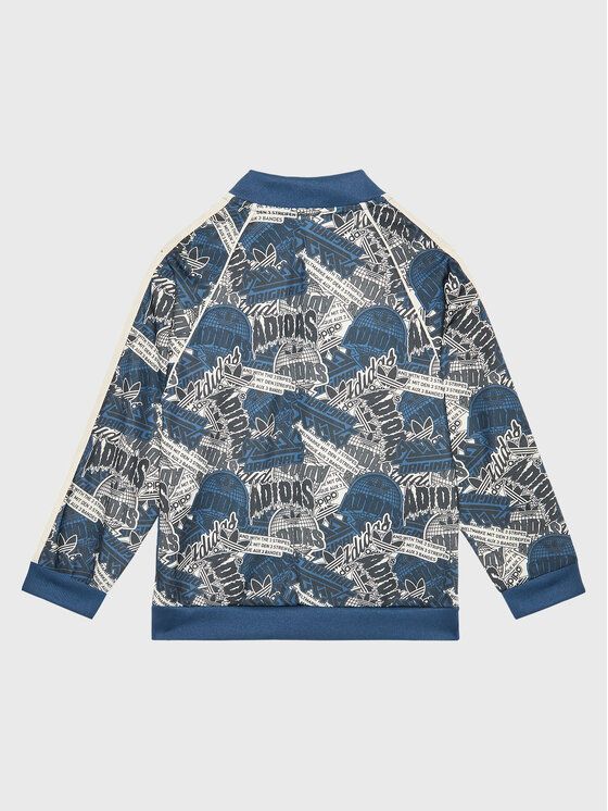 Tuta Allover Print HK0402 Blu scuro Regular Fit