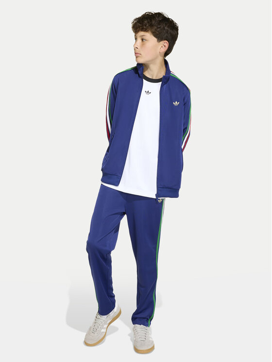 adidas adidas Džemperis ar kapuci Firebird KC7052 Tumši zils Loose Fit