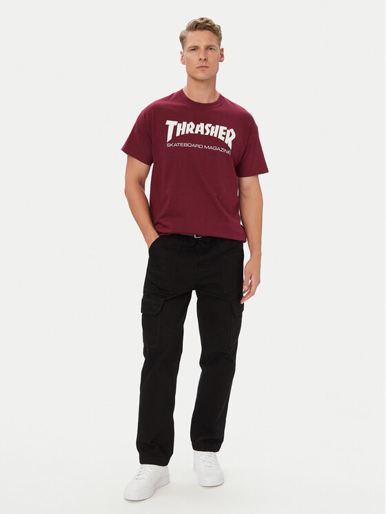 Thrasher Thrasher T-Shirt Skatemag Μπορντό Regular Fit