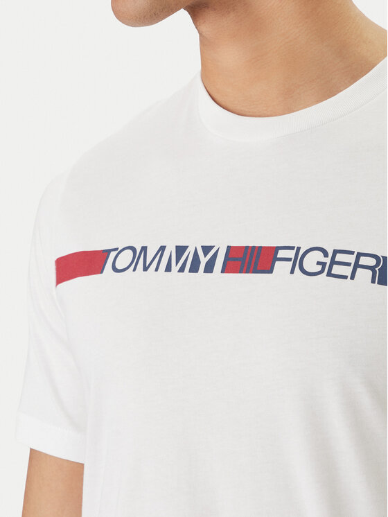 Tommy Hilfiger Tommy Hilfiger Marškinėliai Brand Love MW0MW42368 Balta Regular Fit