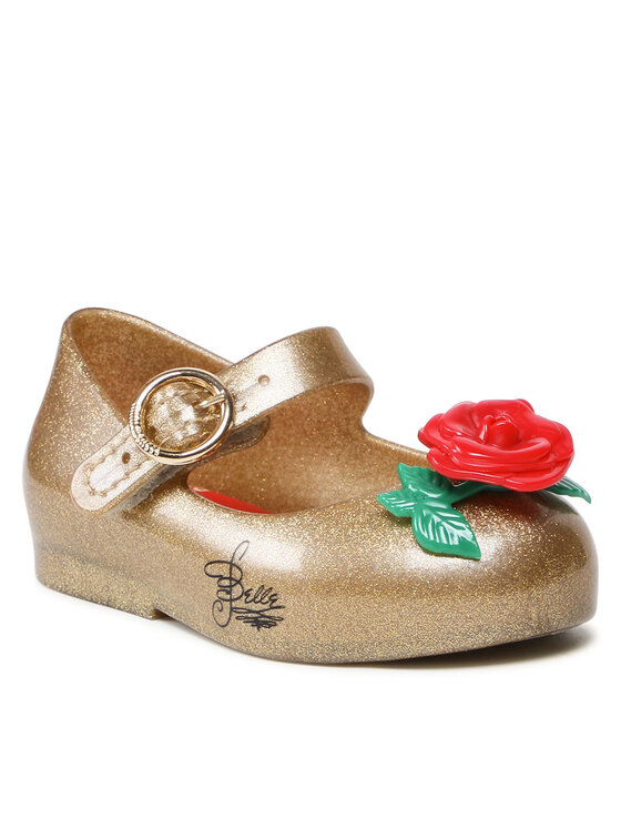 Melissa Melissa Baleriny Mini Melissa Sweet Love+Disney 33447 Złoty
