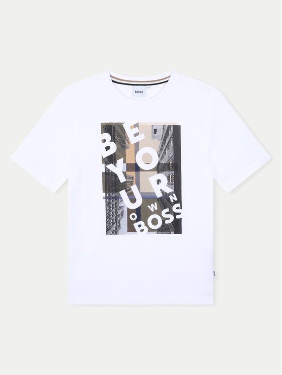 BOSS Boss T-Shirt J51217 D Weiß Regular Fit