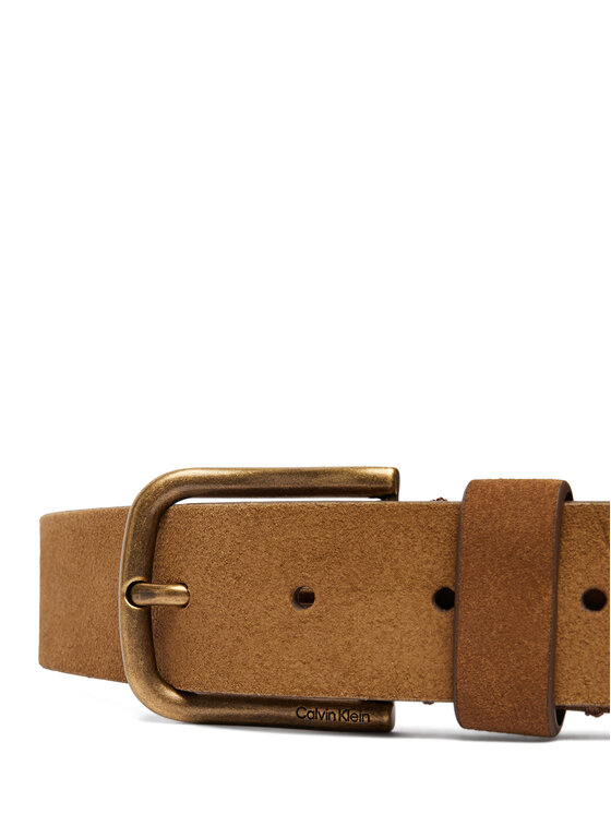 Calvin Klein Calvin Klein Remen Round Buckle Suede 35Mm Fixed LV04D7070G Smeđa