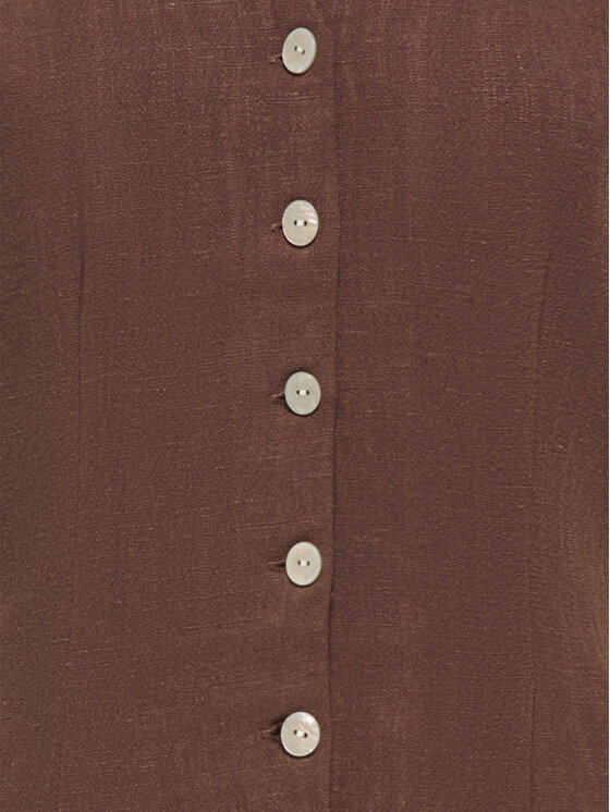 ONLY ONLY Vestito da giorno Siesta 15357797 Marrone scuro Regular Fit