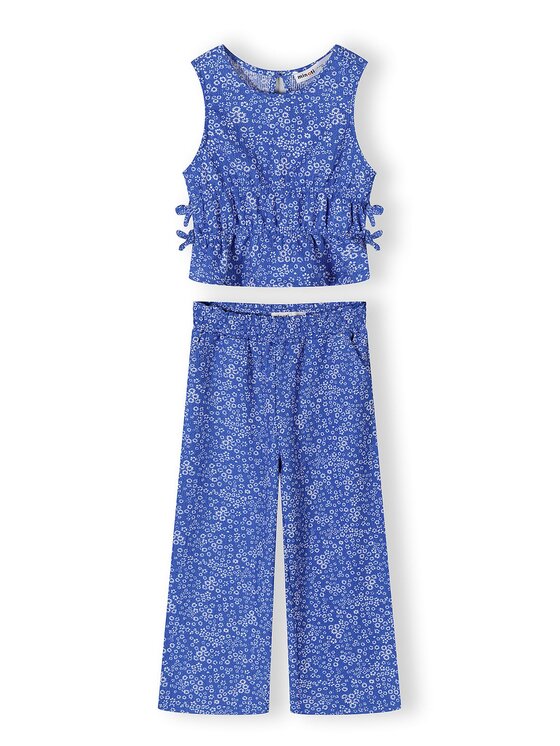 minoti minoti Komplet top i spodnie 30SET155 Niebieski Regular Fit