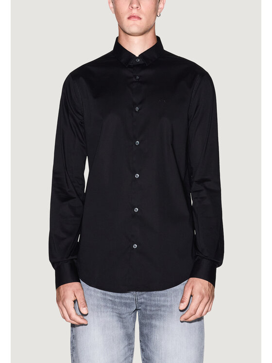 Armani Exchange Armani Exchange Camicia 8NZC31 ZN28Z Nero Casual Fit