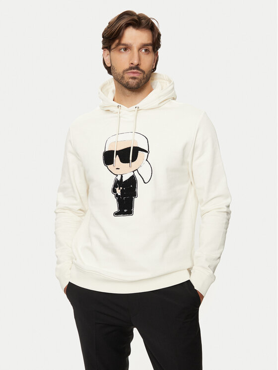 KARL LAGERFELD Mikina 705075 544950 Biela Regular Fit