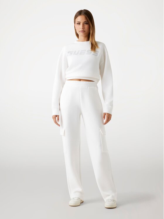 Guess Guess Bluza 169847 Biały Classic Fit