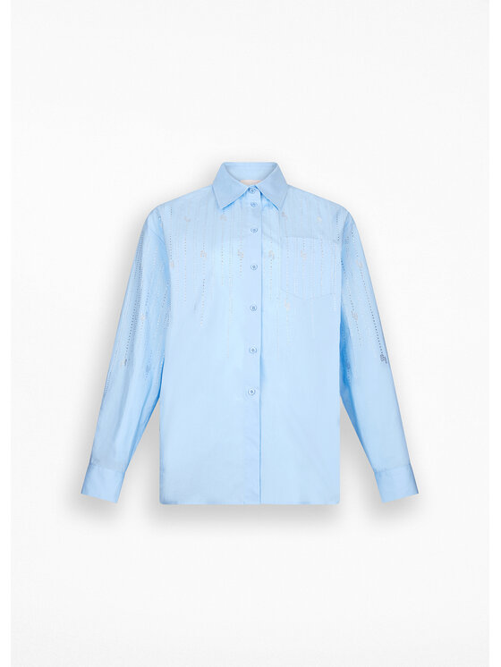 Liu Jo Liu Jo Camicia UF5240T039AM9726 Celeste Loose Fit