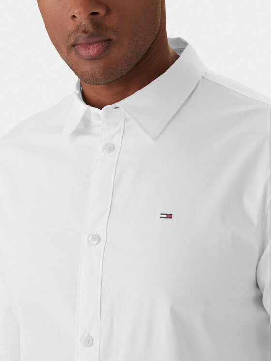 Tommy Jeans Tommy Jeans Košeľa DM0DM04405 Biela Slim Fit