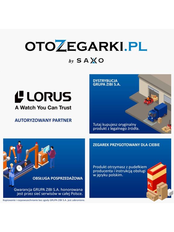 Lorus Lorus Zegarek RG241SX9 Srebrny
