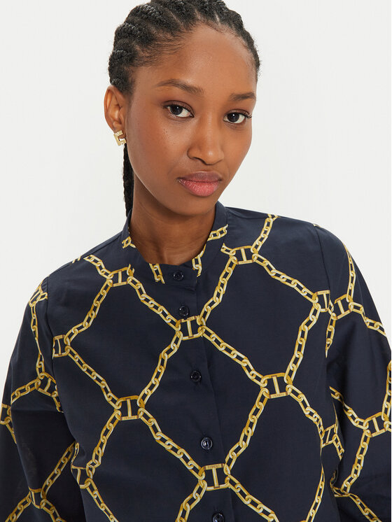 TWINSET TWINSET Ing 241TP2730 Sötétkék Straight Fit