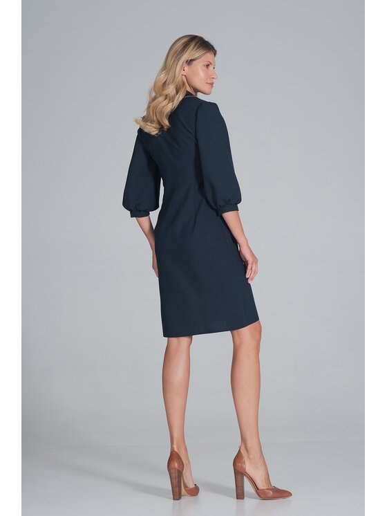 FIGL FIGL Šaty M849 Tmavomodrá Regular Fit