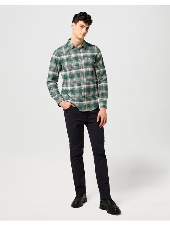 Wrangler Wrangler Jeansy LARSTON Czarny Slim Fit