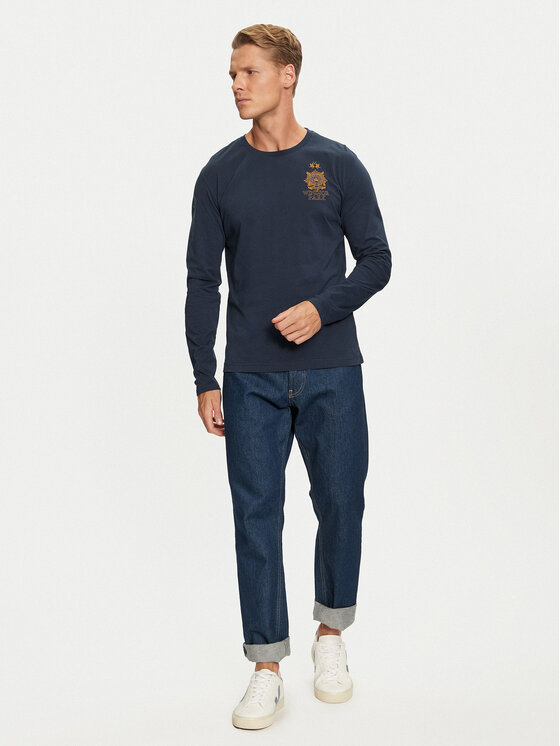 La Martina La Martina T-Shirt ZMRG30 JS342 Granatowy Regular Fit