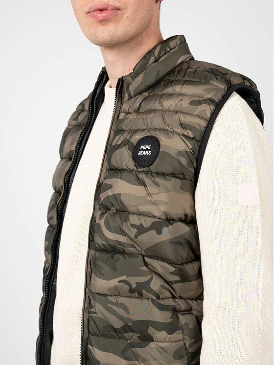 Pepe Jeans Pepe Jeans Kamizelka PL402589 | Jack Khaki Regular Fit