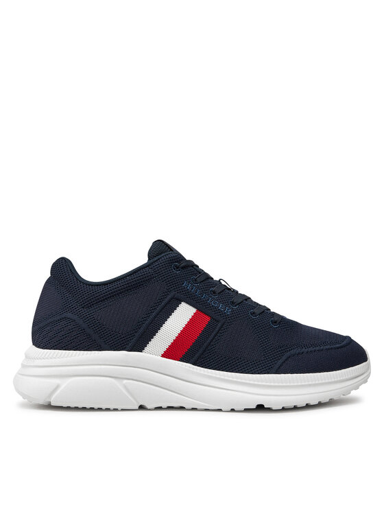 Tommy Hilfiger Snīkeri Modern Runner Knit Evo Ess FM0FM05245 Tumši zils