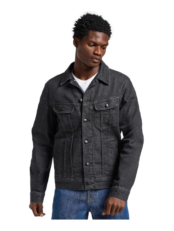 Lee Lee Kurtka jeansowa 112363865 Szary Regular Fit
