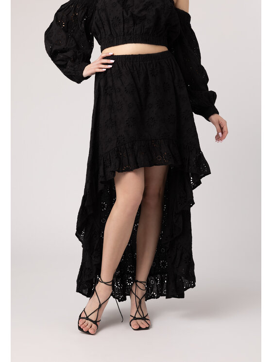 LAURELLA LAURELLA Sukňa Laurella 7UL023249 Čierna Regular Fit