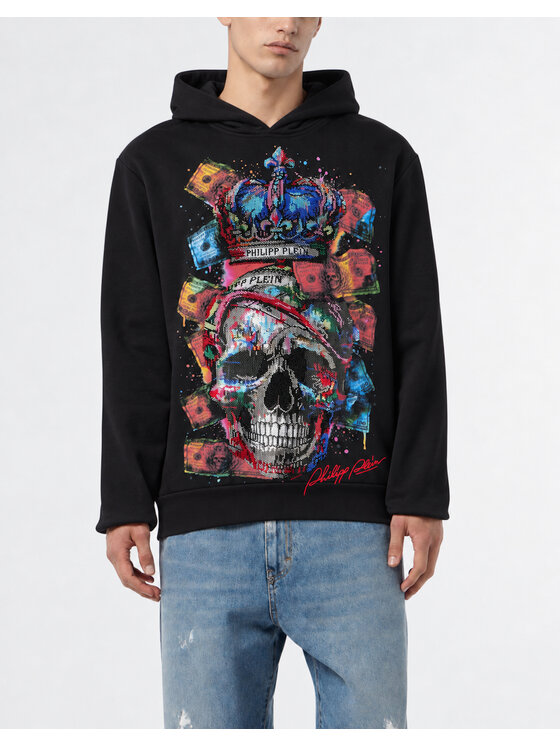 PHILIPP PLEIN PHILIPP PLEIN Felpa 31393 Nero Regular Fit