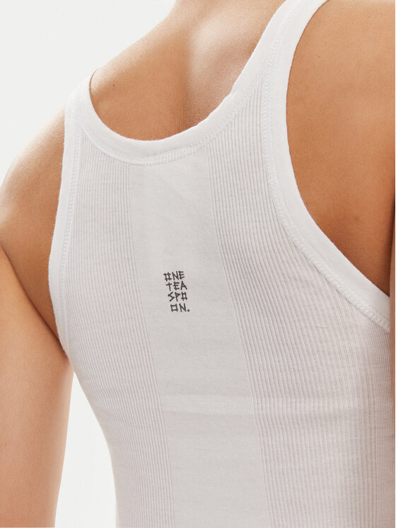 One Teaspoon One Teaspoon Top Bower Bird 23700D Biały Slim Fit