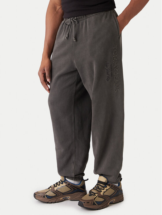 Tommy Jeans Tommy Jeans Sportinės kelnės New Classic DM0DM22360 Pilka Relaxed Fit