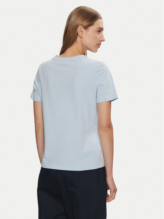 Tommy Hilfiger Tommy Hilfiger T-Shirt WW0WW43895 Błękitny Regular Fit