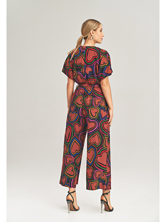 FIGL FIGLFIGL Jumpsuit M1022 Rosso Regular Fit
