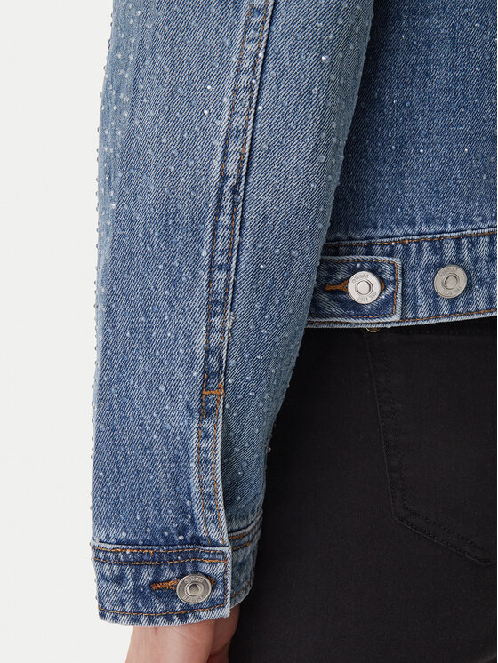 Guess Jeans Guess Jeans Farmer kabát W6GN14 D0971 Kék Regular Fit