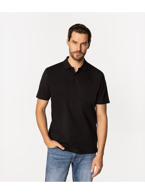 Lee Cooper Lee Cooper Polo ALAN 7124 Czarny Regular Fit