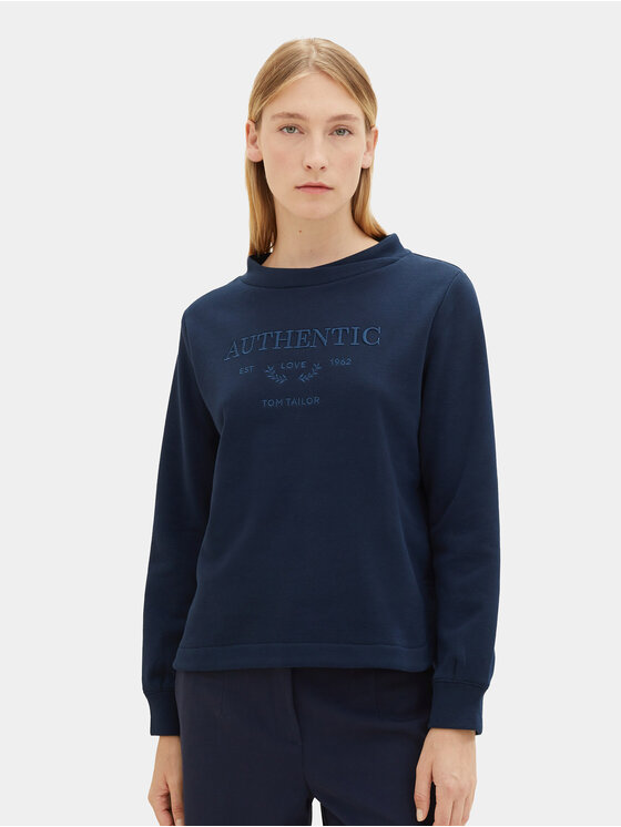 Tom Tailor Tom Tailor Sweatshirt 1039069 Dunkelblau Regular Fit