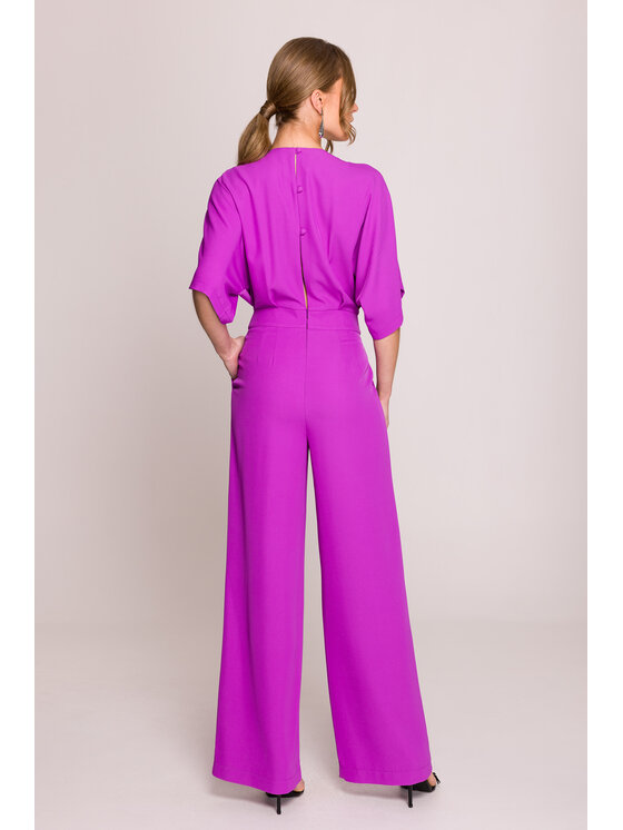Stylove Stylove Kombinezon S395 Fioletowy Sexy Straight Fit