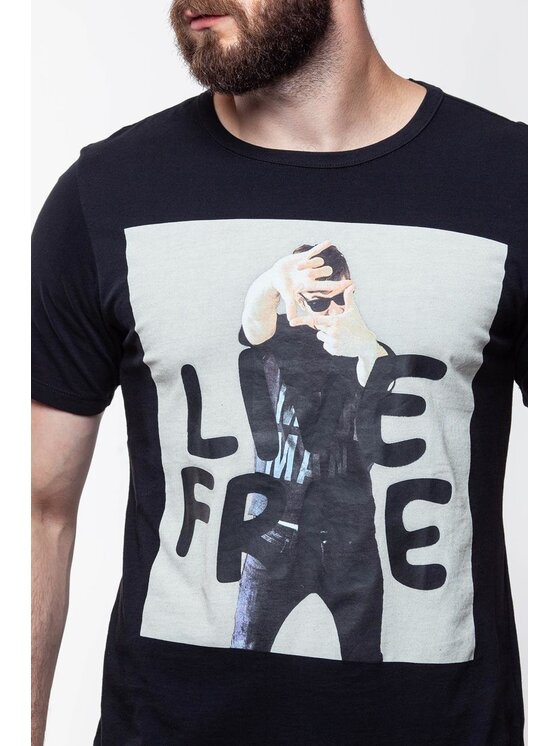 Lee Lee T-shirt PHOTO TEE Nero Regular Fit