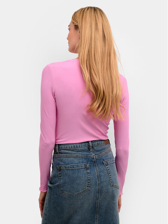 Kaffe Kaffe Blúz Drew 10507196 Rózsaszín Slim Fit