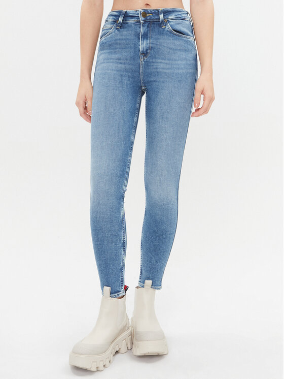 Lee Jeans hlače 112341962 Modra Skinny Fit