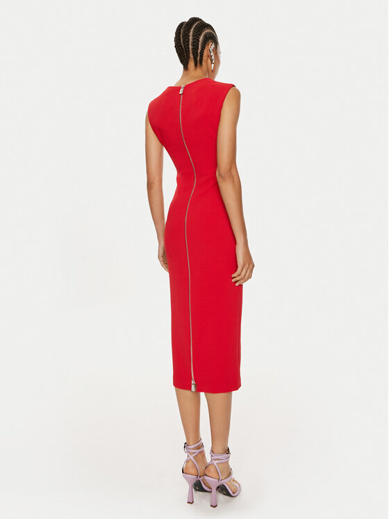 PINKO Pinko Koktel haljina Valensole 103960 A20A Crvena Slim Fit