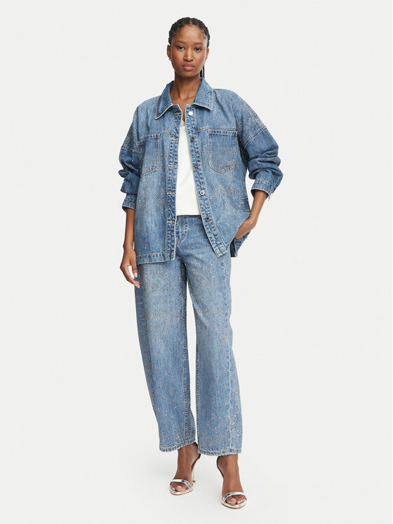 Liu Jo Liu Jo Jeans jakna Selected by Gigi Hadid ZB7307 D0416 Modra Regular Fit